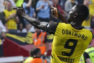 Guirassy et le BVB sont allés s'imposer à Leverkusen dimanche KEYSTONE/EPA/CHRISTOPHER NEUNDORF